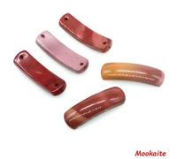 Pendentifs rectangulaires en Pierres Naturelles, 35 x 10 mm, Perles en améthyste et œil de Tigre, pour Bracelets et Bijoux DIY