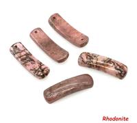 Pendentifs rectangulaires en Pierres Naturelles, 35 x 10 mm, Perles en améthyste et œil de Tigre, pour Bracelets et Bijoux DIY