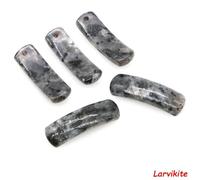 Pendentifs rectangulaires en Pierres Naturelles, 35 x 10 mm, Perles en améthyste et œil de Tigre, pour Bracelets et Bijoux DIY