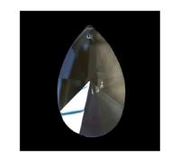 Pendentifs suspendus en forme de poire en cristal clair, pièces de lustre à prisme en verre for la décoration(50mm 10pcs)