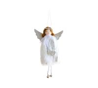 Pendentin Ange - Décorations de Sapin de Noël,Penduche Angelot en Peluche Clochette pour Arbre Nursery Chambre Enfant Mur Jardin Porte