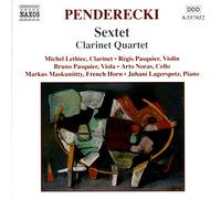 Penderecki : Sextuor - Quatuor avec clarinette