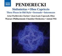 Penderecki : Sinfoniettes - Caprice pour hautbois