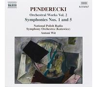 Penderecki – Symphonies n° 1 et 5 (Oeuvres pour orchestre vol. 2) – CD – NAXOS