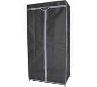 Penderie avec Housse, noire 70x45x160 cm