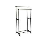 - Penderie double portant mobile - 84 x H. 96/170 cm