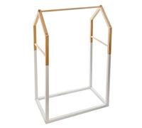Atmosphera Portant à vêtements enfant "Maison" bois blanc 60x100cm