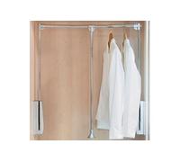 Penderie escamotable extensible chromé de largeur 600 à 830 mm - 9283811