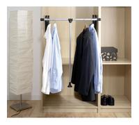 Penderie escamotable - WENKO - Barre dressing télescopique - Aluminium - 87-130x86,5 cm - Argent mat