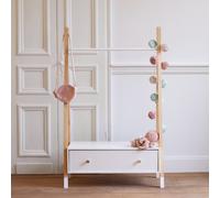 Happy Garden Penderie pour Enfant Lou avec tiroir de Style scandinave, Portant à vêtements