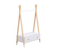 Happy Garden Penderie pour Enfant Lou avec tiroir de Style scandinave, Portant à vêtements