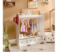 Penderie pour enfants Moskenes 107 x 95 x 61 cm blanc