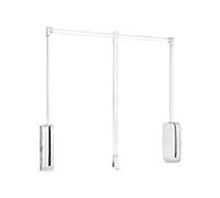 - Penderie rabattable blanche pour armoire Sling Largeur télescopique réglable de 60 à 83 cm