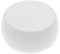 PENDERIE Ronde MÉTAL | Ø16 | 2 Embouts | Blanc