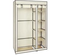 Penderie souple, Armoire de Rangement en Tissu Non-tissé - 110*45*175cm-Beige