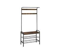 Penderie Style industriel Bois foncé industriel, rustique