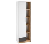 Penderie Torino Armoire pour Chambre D'Enfant Blanc Chêne Castello Graphite L