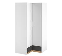 Penderie Torino Armoire pour Chambre D'Enfant Blanc Chêne Castello Graphite L