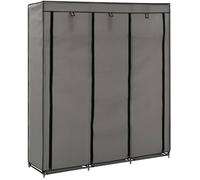 Penderie - VIDAXL - 150 x 45 x 175 cm - Tissu Gris - Montage facile - Design contemporain