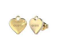 Guess Boucles d'oreilles JUBE02231JWYGT-U Falling in love Acier inoxydable doré oxyde de zirconium