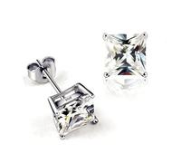 Pendientes Plata S925 Bijoux de Luxe Carré Zircone Boucles d'oreilles pour Femmes Brincos para As Mulheres Boucle Mignon Nausnice OhrsteckerDurability
