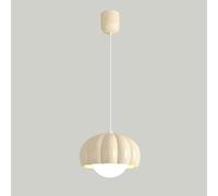 Pendre de Chevet Blanc Hors Blanc, Lampe Suspendue en résine en Forme de Citrouille avec Une Teinte en Acrylique sphérique, des Lampes de Suspension de la Chambre pour Enfants, des luminaires G9, des