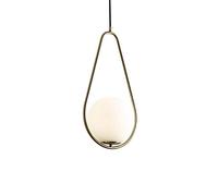 Pendre Moderne Gold Glass Ball suspendues Suspension Éclairage de Chambre à Coucher Décor de Chambre à Coucher a réglable Métal de Fer Hamp Hamp Changement pour Le Meilleur