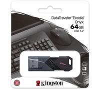 Kingston Technology DataTraveler 64GB Portable USB 3.2 Gen 1 Exodia Onyx