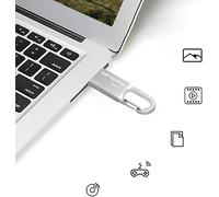 Pendrive 32GB USB 2.0 32GB Waterproof Portable Memory Stick Flash Drive for Laptop,PC,Car Etc (Silver)