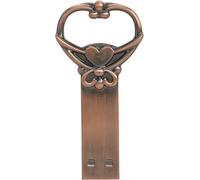 Pendrive Heart Shaped USB Flash Drive Metal USB 3.0 Stick Bronze Flash Disk 16GB 32GB 64GB U Disk Memory Stick with Keychain (64GB,Heart)