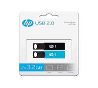 Pendrive hp 212 usb 2. 0 bleu/noir (2 uds) capacité 32 gb G