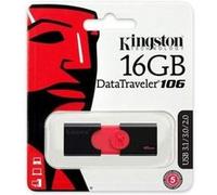 Clé USB - KINGSTON - DataTraveler 106 DT106 - 128 Go - USB 3.1 Gen 1 - Noir - Rouge