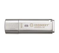 Kingston Clé USB sécurisée IronKey Locker+ 50 IKLP50-32GB - XTS-AES Sauvegarde USBtoCloud