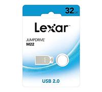 Clé USB Lexar JumpDrive M22 32 Go - Transfert efficace - Design compact et portable - Compatible USB 3.0 et 2.0 - Couleur argent