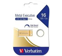 Pendrive Verbatim Metal Executive Doré 16 GB