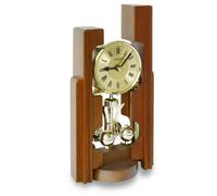 Pendule 400 jours en bois de noyer massif 23 cm essence de bois : Bois de merisier