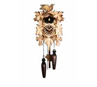 Pendule à coucou à quartz 5 feuilles, oiseau, avec musique