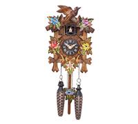 Pendule à coucou à quartz 5 feuilles, oiseau, avec musique