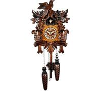 Pendule à coucou à quartz 5 feuilles oiseau EN 622 Q - Engstler