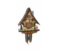 Pendule à coucou Maison de la Forêt-Noire, 8 jours, noyer