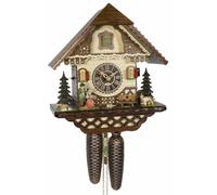 Pendule à coucou Maison de la Forêt-Noire, 8 jours, noyer