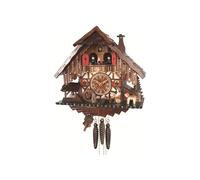 Pendule à coucou Maison de la Forêt-Noire avec buveur de bière et roue du mou...