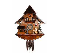 Pendule à coucou Maison de la Forêt-Noire avec buveur de bière et roue du mou...