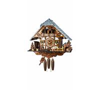Pendule à coucou Maison de la Forêt-Noire avec buveurs de bière et roue du mo...
