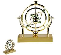 Pendule à mouvement perpétuel d'orbite céleste, modèle de décoration de bureau d'orbite céleste, système solaire, planète mouvement orbite céleste, décoration créative pour la maison