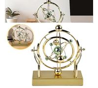 Pendule à Mouvement perpétuel en orbite céleste, Pendule Cosmique, modèle de décoration Bureau céleste perpétuel, rotative créative pour la Maison, décor d'astronomie