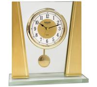 Pendule à poser de style Bayard en verre et aluminium doré Bons plans : Nouveauté