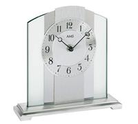 Pendule à poser moderne en verre et aluminium couleur : Laiton doré motifs