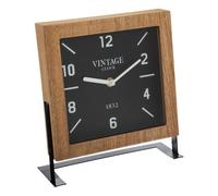 Pendule à Poser Silencieuse ""Pauline"" 23cm Naturel