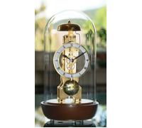 Pendule à poser squelette ronde sous globe Bons plans : Nouveauté Disponibilité : Expédié sous 1 semaine, Expédié sous 2 semaines couleur : Chromé